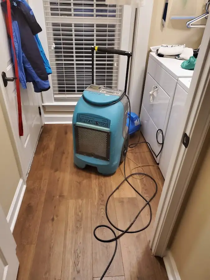 Commercial dehumidifier deployed for Flood Damage Cleanup in Verde Village